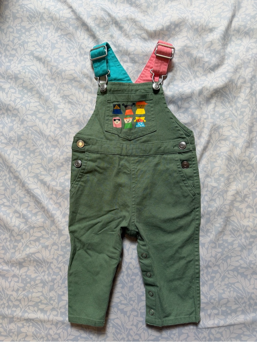 Christian Robinson Target Green Canvas Overalls 6-9M